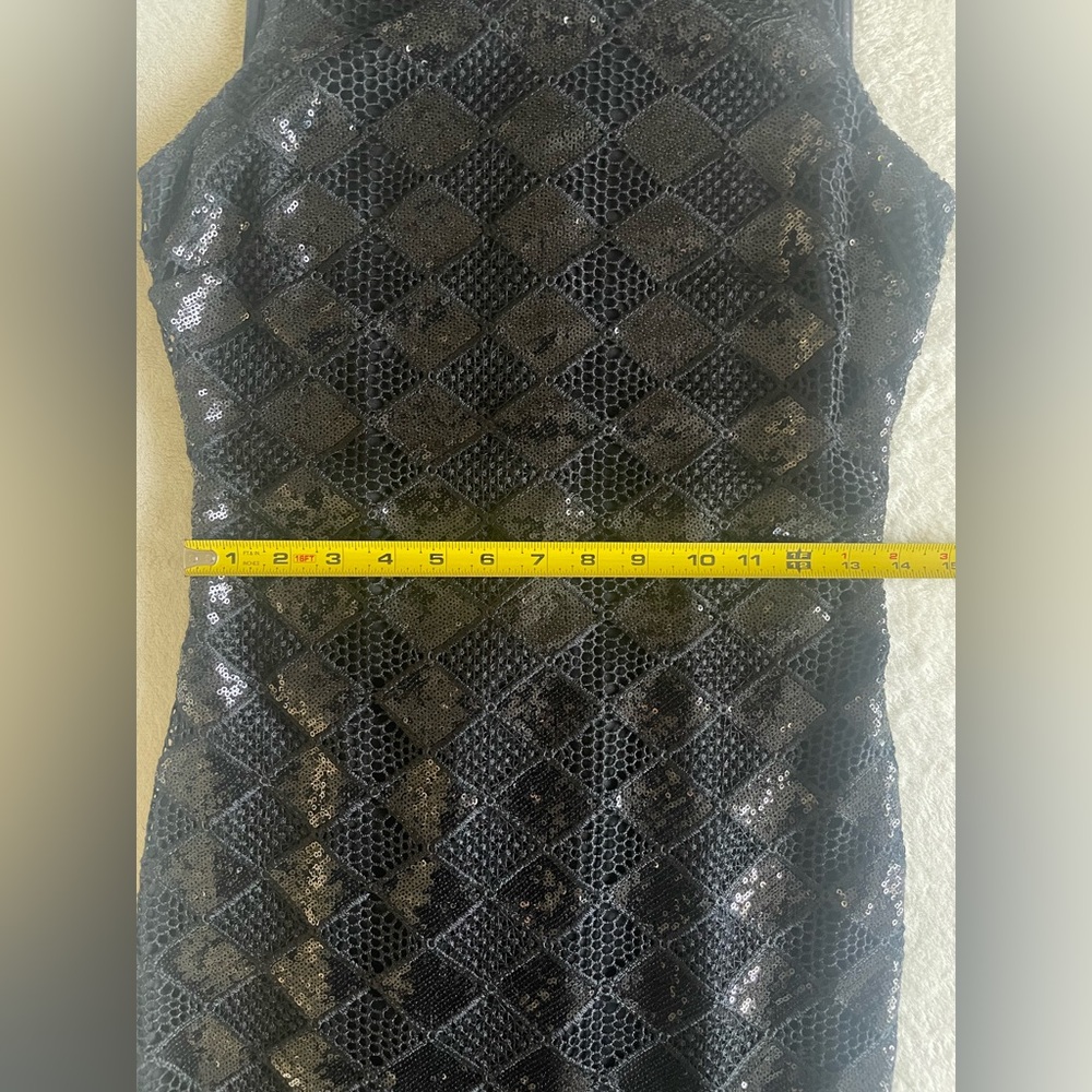 Armani Exchange Black Lace Sequin Sheath Dress Size S - Picture 6 of 15